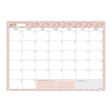 Imagem de Planner Mensal Permanente Gluuck A4, 25fls, 90g/m² Espaço Para Metas e Notas