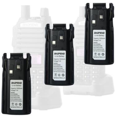 Imagem de 3 Bateria Baofeng UV82 Original para Rádio Comunicador - LELLIS ROCHA