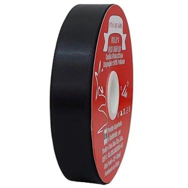 Imagem de Fita de Cetim Trader 22mm N5 com 50 Metros, COR 039 PRETO, 50 METROS