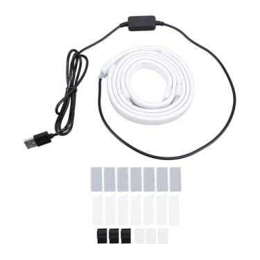 Imagem de Luz de Jogos para Monitor de 27 Polegadas para PC, 65 Contas LED RGB LED Trind Backlights Atrás das Luzes de Tira de TV LED que Sincronizam a Barra de Luz do Computador Atrás do