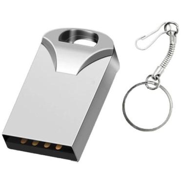 Imagem de Pendrive 4gb mini stick chaveiro prata 2.0  - sem marca