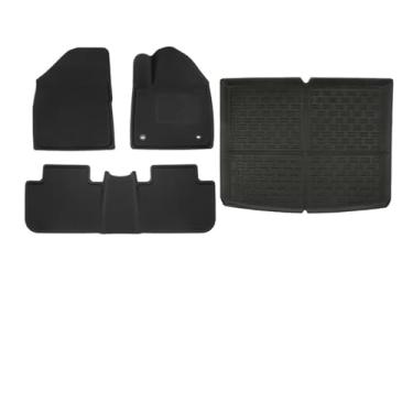 Imagem de Tapetes de carro compatíveis com MG4 EV 2023-Presente Tapete de porta-malas RHD à prova d'água antiderrapante Almofada para os pés Bandeja de forro de porta-malas Kit de carpete de forro de carga(4pcs