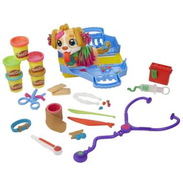 Imagem de Massa de Modelar Play-doh Pet Shop com 10 Ferramentas e 5 Cores de Massinha F3639 - Hasbro