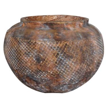 Imagem de Vaso de cimento decorativo estilo ferrugem G