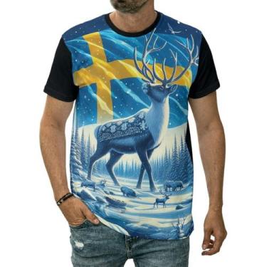 Imagem de Camiseta Bandeira Suécia País Europa Nação Escandinava - Darkwood, 4 -
