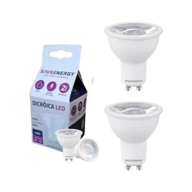 Imagem de 3 Lâmpada Mr16 Led 7w Branco Quente 2700k 580lm Save Energy