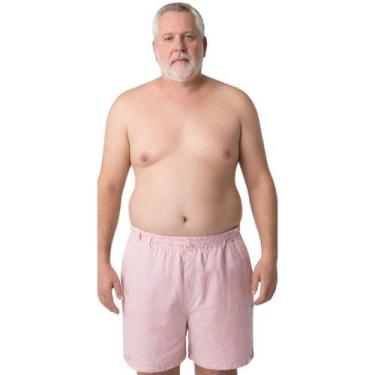 Imagem de Short Mauricinho Plus Size Fio Tinto Linho 3 Bolsos - C&C, Rosa claro,