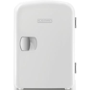 Imagem de Chefman Mini geladeira pessoal branca portátil refresca ou aquece e oferece armazenamento compacto para cuidados com a pele, lanches ou 6 latas de 355 ml com capacidade leve de 4 litros para levar em movimento