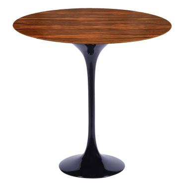 Imagem de Mesa Saarinen Lateral Pau Ferro 51cm - Base Preta