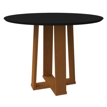 Imagem de Mesa Isabela 100X100Cm - Ypê/Preto