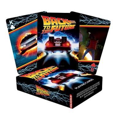 Imagem de AQUARIUS Back to The Future Playing Cards - Back to The Future Themed Deck of Cards for Your Favorite Card Games - Officially Licensed BTTF Merchandise & Collectibles, Black, Red, Yellow, 2.5 x 3.5