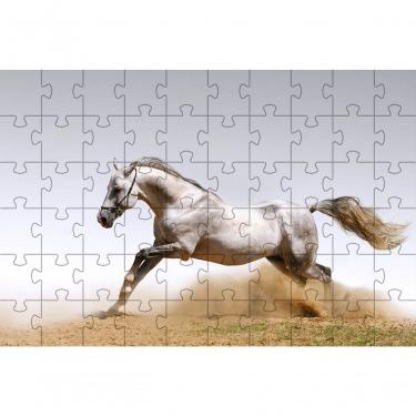 Imagem de Kit 2 Quebra-cabeças Inclusivos 60 Peças Cavalos Para Mentes Inteligentes