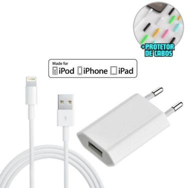 Imagem de Carregador Compatível Da iPhone 5 6 7 8 X 11 Completo Cabo Usb Lightni