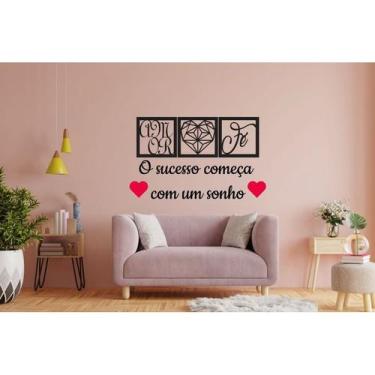 Imagem de Kit Decorativo MDF  Respire fundo e confie no processo - personalizado