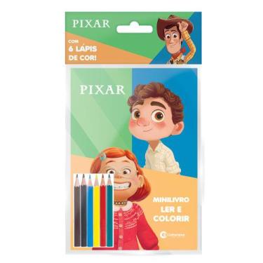 Imagem de Livro - Solapa pop minilivro ler e colorir com lápis - Pixar