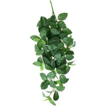 Imagem de 2 Folhagem Verde de Vaso Fitônia Realista 65cm De pendurar - La Caza S