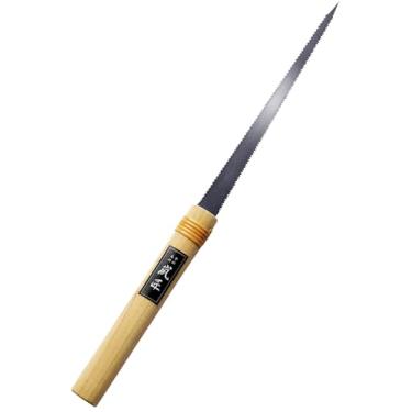 Imagem de RANSHOU Serra manual para gesso de borda dupla de 7-7/8", serra manual de fechadura de lâmina de aço japonesa para lâmina de serra de jab de precisão para madeira, compensado, madeira, drywall, Sheetrock, placa de gesso, placa de gesso, placa de gesso, feito no Japão