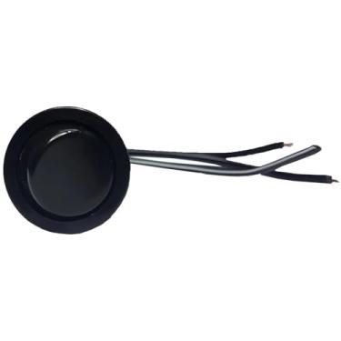 Imagem de Interruptor Simples Redondo Bolinha De Embutir Moveis (Preto-4 PEÇAS)