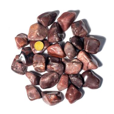 Imagem de 1 kg Aragonita Roxa Rolado Pedra Natural G 30 a 45mm Tipo B