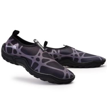 Imagem de Sapatilha AquaVibe Aquática Híbrida Unissex Neoprene Slipon Solado Tra