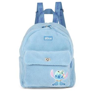 Imagem de Mochila Feminina Bolsa Costas Pelucia Original Lilo Stitch - Luxcel, A