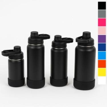 Imagem de Garrafa Térmica 350ml Aço Inox com Protetor de Silicone TR-001 - Rayso