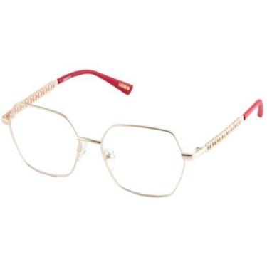 Imagem de Óculos de Grau Carmim Dourado CRM41043 C1-54-Feminino