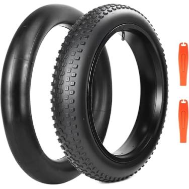 Imagem de ZUKKA Pneu de substituição Fat Bike 20 x 3.0 E-Bike Pneu Fat Pneu de substituição de alta densidade para bicicleta de montanha dobrável para bicicletas E Bikes Mountain Bike