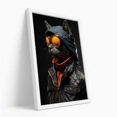 Imagem de Quadro Decorativo Força Papel Higiênico Com Moldura Frase Engraçada Banheiro Criativo Humor Preto e Branco Geek Divertido Decoração Moderna