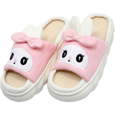 Imagem de Pantufa Chinelo Sapato De Inverno Coelhinho Pelúcia Macio