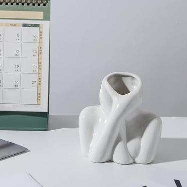 Imagem de Ornamentos decorativos de cerâmica, armazenamento multifuncional, vasos domésticos e arranjos de flores, adequado para restaurantes, escritórios, estantes de livros (resgate)