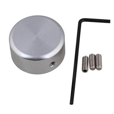 Imagem de LiebeWH Alumínio Liga Guitarra Pedais Footswitch Topper Proteção Cap Com Chave Hexagonal e Parafusos (Prata)