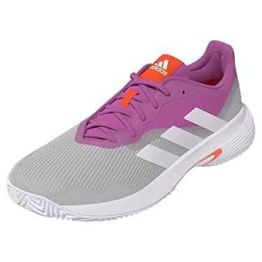 Imagem de adidas Tênis feminino Courtjam Control, Semi Pulse Lilás/Branco/Cinza, 8