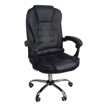Imagem de Cadeira De Escritório Presidente Giratória Reclinável - Xway, Preto
