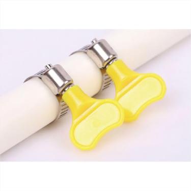 Imagem de ABRAÇADEIRA BORBOLETA 50 PCS AÇO INOX E FERRO 1/2'' - 3,6CM X 2,4CM X 0,4CM