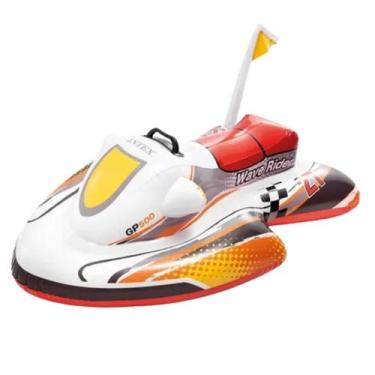 Imagem de Boia inflável jet ski bote intex infantil crianças piscina, Branco