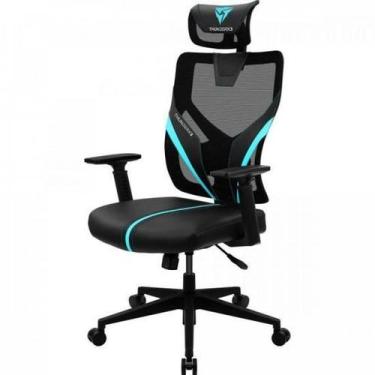 Imagem de Cadeira Gamer ThunderX3 Yama1 - Preta/Cyan, Preto e Azul