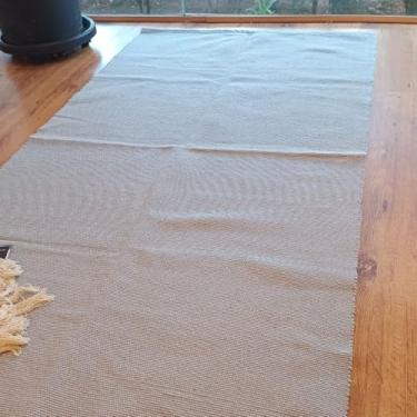 Imagem de Casa Coeva - Tapete Tear Artesanal Beira Cama Slim Cinza 80 X 150