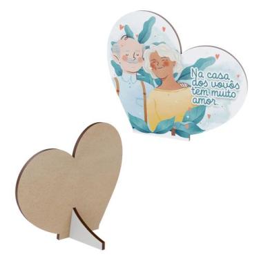 Imagem de Lembrancinha Dia dos Avós em MDF - DK Decor, Modelo 2, Kit 50
