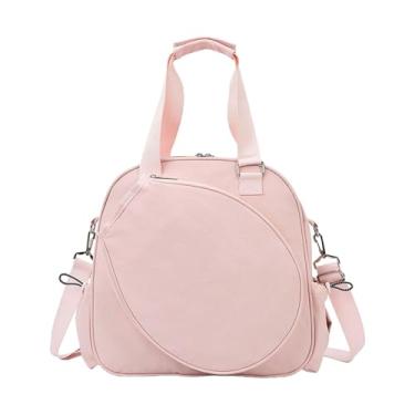 Imagem de Pegciuho Bolsa de Tênis, Bolsa de Ombro, Bolsa Leve para Badminton com Alça Ajustável E Versátil, Adequada para Entusiastas de Esportes E Atletas, Rosa