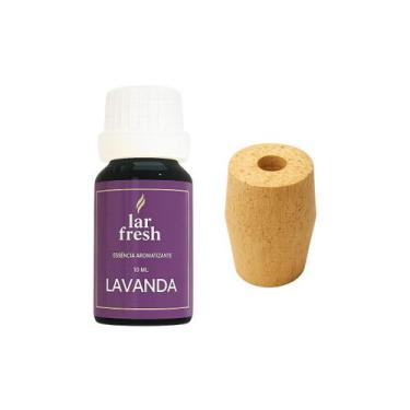 Imagem de Kit Essência Aromatizante Pura 10ml Lavanda + Madeira Pinus Anti Mofo 