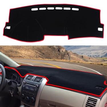 Imagem de Blazeray Tapete de painel de carro para Toyota Corolla 2007-2013 mão esquerda condução antiderrapante tapete de painel acessórios interiores tapete de painel ajuste personalizado tapete de painel