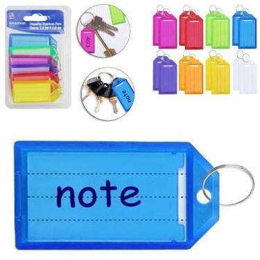 Imagem de Chaveiro Identificador De Chave Retangular 6 Pecas 5,6X2,8Cm - Rio Tij