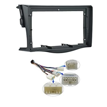 Imagem de Moldura de painel estéreo de rádio automotivo de 22 cm com chicote de energia (16 pinos) para Toyota RAV4 2006 07 08 09 10 11 12 Moldura de montagem