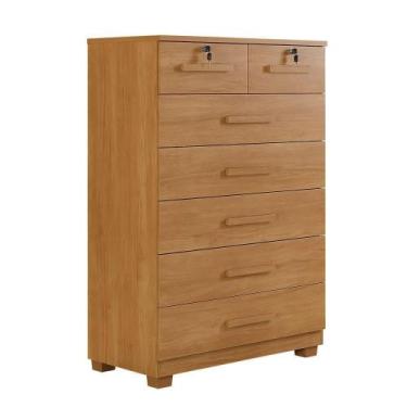 Imagem de Cômoda Com Chave 7 Gavetas New Barcelona Cinamomo Benetil - BENETIL MÓ