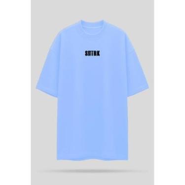 Imagem de Camiseta Oversized Shatark The Walking Dead - Azul Claro-Masculino