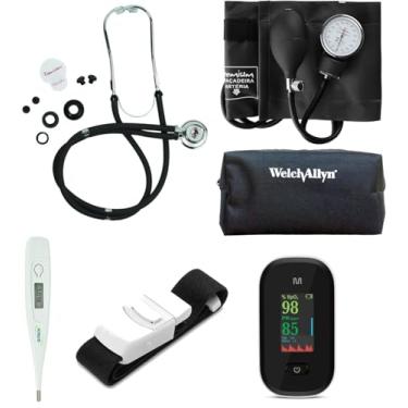 Imagem de Kit Acadêmico Enfermagem Com Estojo Completo Preto - Premium