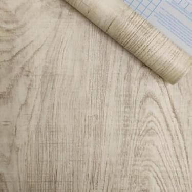 Imagem de Papel de Parede Vinílico Madeira – Autocolante Lavável 4,5m² para Ambientes Aconchegantes(Carvalho)