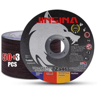 Imagem de Rodas cortadas JINSINA 53 PCS para metal e aço inoxidável