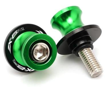 Imagem de Parafusos de suporte de 8 mm para motocicletas de alumínio e bobinas deslizantes compatíveis com Zx-6r Zx6r Zx636 2015-2022 (verde)